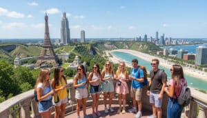 Students traveling during the Work and Travel travel period